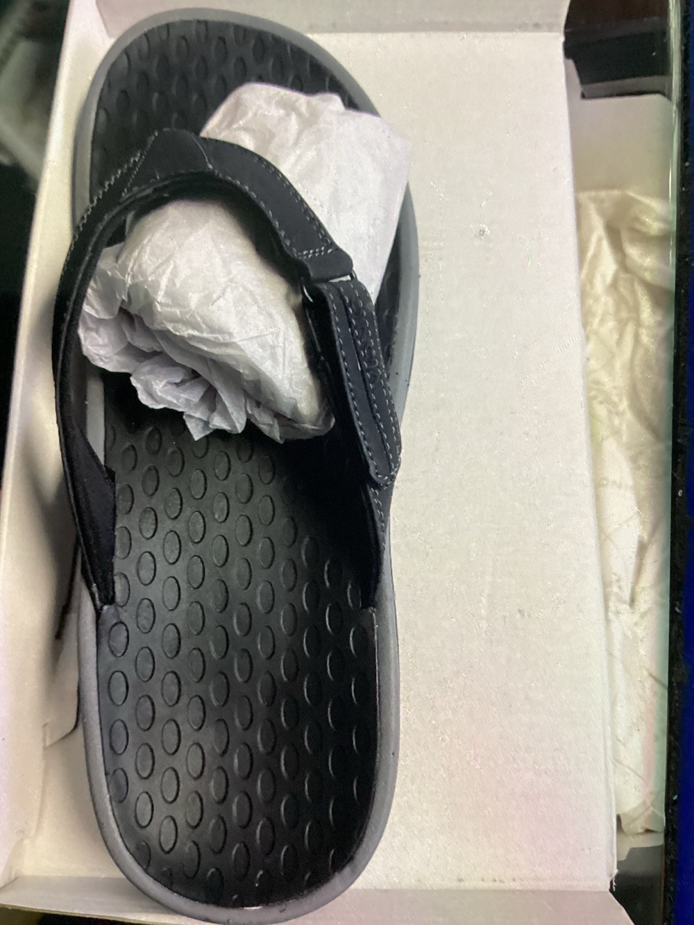 Vionic Charcoal Tide II Toe Post Adjustable Slide Sandal 13